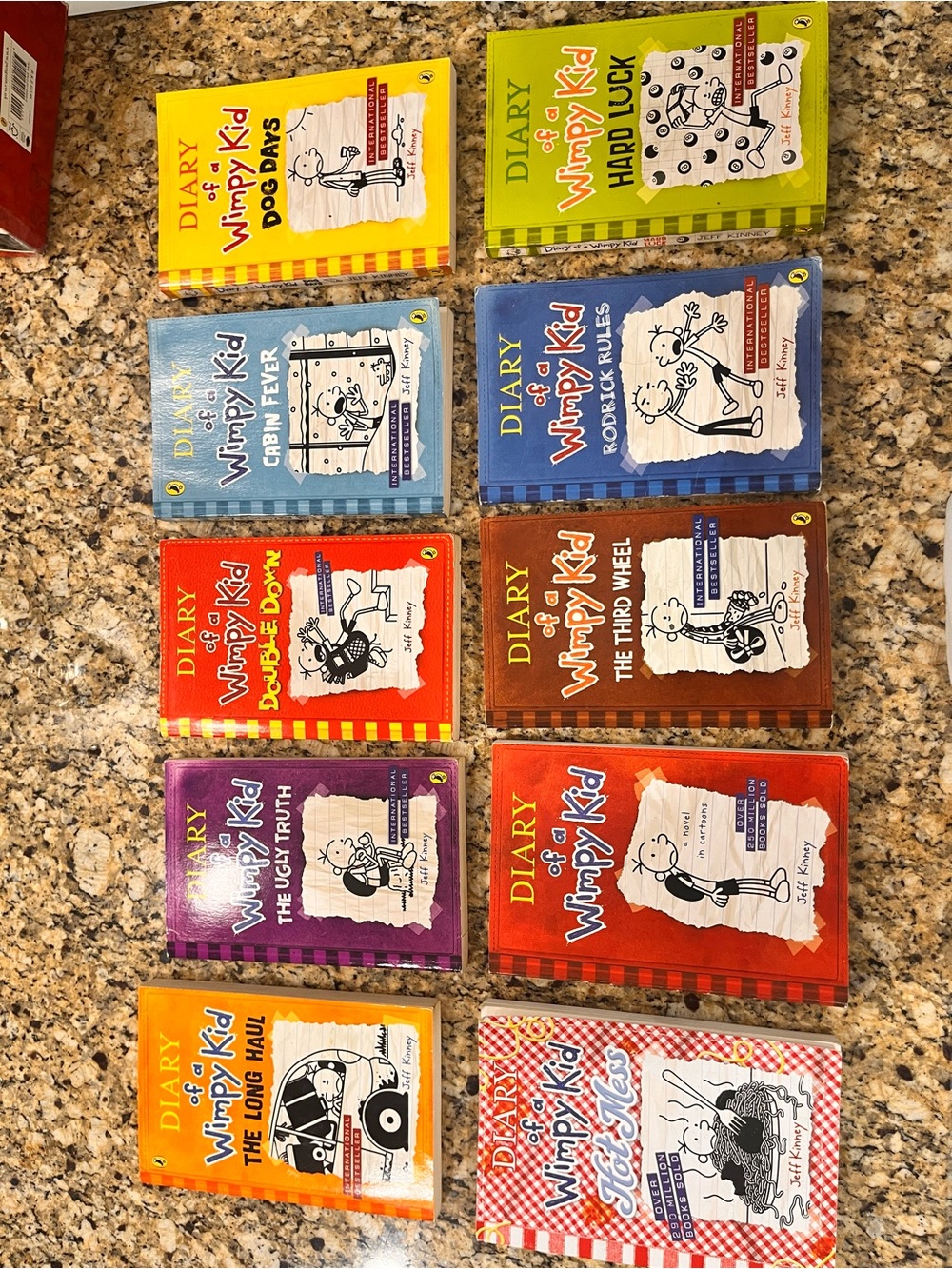 Diary of a Wimpy Kid Book Set - 10 novel books
